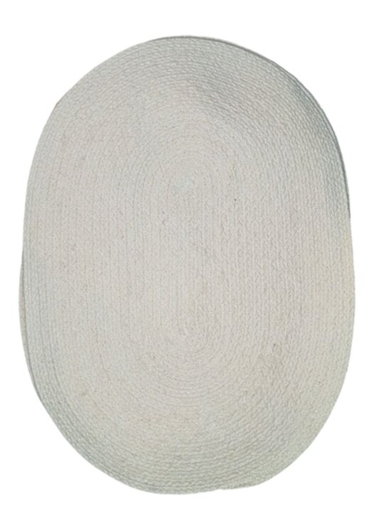 *3 FOR $9* Vintage Braided 13x18 Woven Oval Pinecone Pine Holly Berry Placemat - Picture 2 of 3